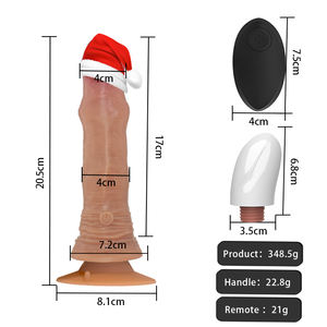Fabrikant Van Hoge Kwaliteit Eigen Mal Siliconen Afstandsbediening Stuwende Realistische Vibrerende <span class=keywords><strong>Dildo</strong></span> - Product Image 2
