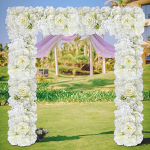 Decoración Floral Artificial <span class=keywords><strong>de</strong></span> Primera Calidad para Bodas y Hoteles, Guirnalda <span class=keywords><strong>de</strong></span> Flores para Pasillos, Exhibición Floral Artificial - Product Image 4