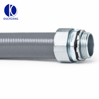 Conducto de Hierro Flexible de 25MM (1 Pulgada) Recubierto de PVC, Resistente al Fuego e Impermeable, para Protección de Cables