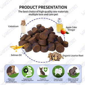 Заводская оптовая продажа, защита от аллергии на собак, защита от зуда и сезонная аллергия, здоровье кишечника и пищеварения-Иммунная добавка для домашних животных - Product Image 2