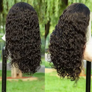 Cheap High Quality Brazilian Cuticle Aligned Wholesale Natural Color Full Lace Human Hair Wigs For Black Women