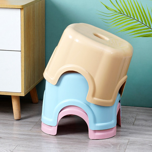 Gran oferta de taburetes ovalados de plástico para el hogar, sillas gruesas, taburetes con <span class=keywords><strong>reposapiés</strong></span> para niños, silla de plástico antideslizante para Baño - Product Image 4