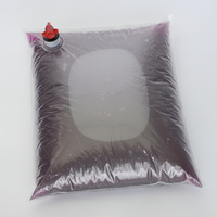 Sac aseptique personnalisé 10L 20L Bag-in-Box avec valve pour distributeur de liquides alimentaires, jus, café, vin