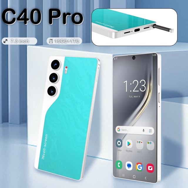 Factory Direct C40 Pro 7.3 - Inch 2026 New 16gb + 1tb 48mp Front Camera 108mp Rear Camera 5g Network Ai Imaging Engine Dual SIM