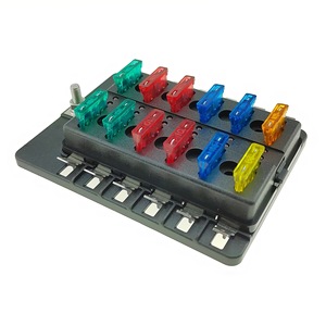Vtron 12-Way Automotive Fuse Box With Led Terminal <b>Block</b> Fixed <b>Mounting</b> 100A Max Current - Product Image 3