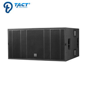TACT PRO AUDIO Subwoofer double haute performance de 18 pouces, 2400W, haut-parleur de basses puissant, plage de fréquences de 30Hz à 500Hz, pour les professionnels - Product Image 1