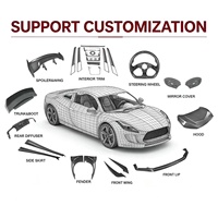 Kit Carrosserie en Fibre de Carbone de Haute Qualité pour le Nouveau Modèle 3 : Lame Avant, Jupes Latérales, Diffuseur Arrière et Aileron Arrière