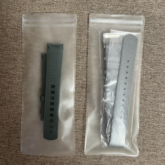 Custom Logo Breathable Transparent PVC Fashion Watch Band Bags for Storage and 2-Piece Watch Strap Packaging