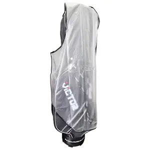 1 개 골프 가방 커버 PVC 방수 지퍼 매직 테이프 보호 커버 비와 먼지 골프 야외 스포츠 클럽 가방 커버