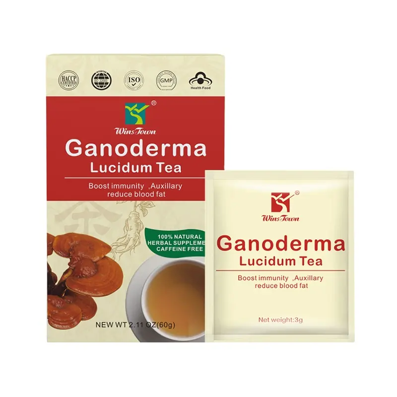 निजी लेबल हर्बल ganoderma Lucidum lingzhi चाय बूस्ट उन्मुक्ति auxillary को कम रक्त वसा चाय