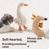 Nouvelle poupée en peluche douce pour animaux de compagnie, jouet de compagnie amusant et divertissant pour chat, qui émet des sons lorsqu'il est mâché, pour soulager l'ennui des chiots.