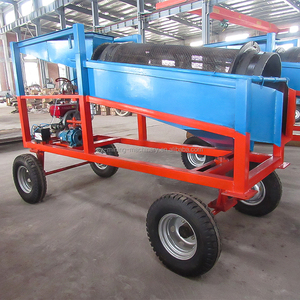 Mini Trommel Portátil <span class=keywords><strong>con</strong></span> <span class=keywords><strong>Motor</strong></span> Diésel para Separación de Oro Aluvial, Ecológico y de Protección Ambiental - Product Image 6