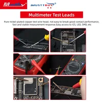 Musttby G21 Probe Multimeter Silikon Konduktif Ujung Jarum Multimeter Digital untuk Kabel Penghubung Alat Pena