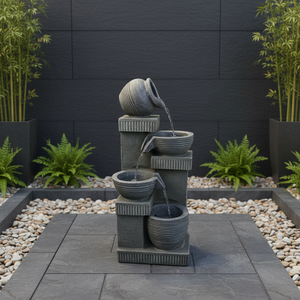 <span class=keywords><strong>Fontaine</strong></span> <span class=keywords><strong>Zen</strong></span> Apaisante pour Espaces Intérieurs et Extérieurs - Sculpture Personnalisée en Résine Faite à la Main, Étanche, Idée Cadeau Parfaite pour <span class=keywords><strong>Jardin</strong></span> et Patio - Product Image 2