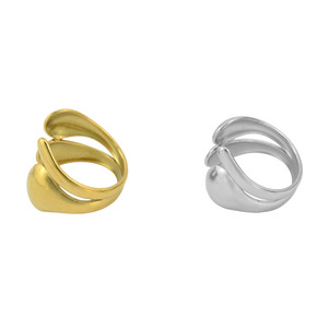 Popular Innovative Design Irregular Geometric Water Drop <b>Ring</b> Simple Style Unisex's Stainless Steel <b>Rings</b> Wholesale Jewelry - Product Image 6