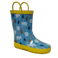 Bottes de pluie imperméables à imprimé animal pour enfants Bottes d'hiver pour enfants Vente en gros OEM