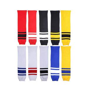 Chaussettes <span class=keywords><strong>de</strong></span> tube <span class=keywords><strong>de</strong></span> patin <span class=keywords><strong>de</strong></span> hockey respirantes réversibles <span class=keywords><strong>de</strong></span> sports du Canada personnalisées en gros fond résistant aux coupures pour le hockey sur glace sur gazon d'automne - Product Image 3