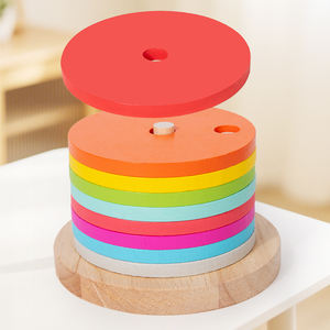 <span class=keywords><strong>Jeu</strong></span> d'empilage éducatif STEM en bois : Puzzle <span class=keywords><strong>de</strong></span> construction, tri <span class=keywords><strong>de</strong></span> <span class=keywords><strong>formes</strong></span> et <span class=keywords><strong>de</strong></span> couleurs, <span class=keywords><strong>jeu</strong></span> d'activité - Product Image 3