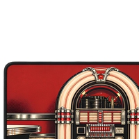Tapis de bar rétro 2027 avec calendrier, style vintage Jukebox, anti-dérapant, absorbant les éclaboussures, pour comptoir