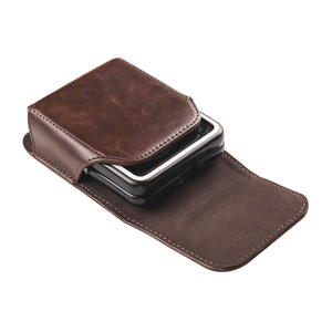 Pour Samsung <span class=keywords><strong>Galaxy</strong></span> <span class=keywords><strong>Z</strong></span> <span class=keywords><strong>Flip</strong></span> <span class=keywords><strong>3</strong></span> 4 5 PU cuir téléphone portable ceinture Clip étui <span class=keywords><strong>pochette</strong></span> support taille sac de transport étui - Product Image 5