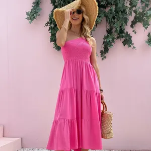 2022 Frauen Freizeit kleider Sommer Neuheiten Damen One Shoulder Party Lange Kleider Boho Kleid Plus Size