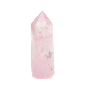Tour de cristal de guérison en quartz <span class=keywords><strong>rose</strong></span> naturel à six points, baguette décorative pour la maison, cadeau de collection, vente en gros - Product Image 6