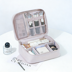 Nouvelle Trousse de Toilette Portable en Tissu Oxford avec Séparateurs pour Voyage et Extérieur – Sac de Rangement pour Outils de Beauté - Product Image 2