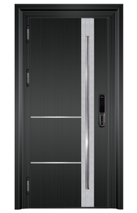 Sang trọng đôi cửa nhập thép không gỉ tùy chỉnh màu sắc chống trộm an ninh hiện đại chống cháy nổ kim loại bên ngoài khu dân cư - Product Image 2