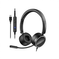 Casque de centre d'appels sans fil dynamique WATA avec microphone, étanche IPX4, 25 heures d'autonomie, ODM disponible