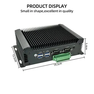  Nuovo Mini PC industriale con Intel Core i3-5005U Dual LAN e GPIO supporto Fanless Design per Win10/11/Linux Desktop