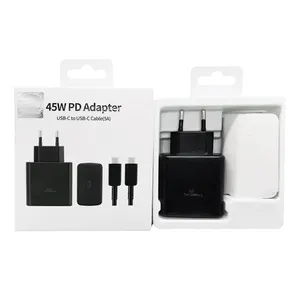 TA845 tip-c adaptörü hızlı şarj PD 45W süper hızlı tip C şarj Samsung S21 artı S22 25W TA800 USB-C güç adaptörü