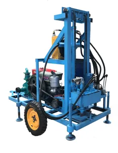 Prix bon marché petite machine de forage de mine de puits d'eau hydraulique rotatif diesel portable pour puits d'eau