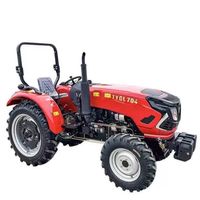 Mini Trattore 4x4 con Caricatore Frontale e Retroescavatore, Piccolo Veicolo Agricolo 70/80hp ad Alta Produttività