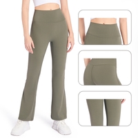 Einfache Sport-Leggings mit Eigenem Logo, Hohem Bund, Elastisch, Schnelltrocknend, Po-Formend, für Fitness, Workout und Yoga