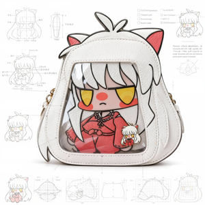 Bolso Bandolera Transparente con Diseño de Personajes de Anime Inuyasha Versión Q, Estilo Kawaii Y2K para Fans - Product Image 3