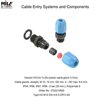 WEIDMULLER 1185280000 A2LS/16/M16-WM Systèmes et composants d'entrée de câble Presse-étoupe en acier inoxydable Ex e/d-A2LS