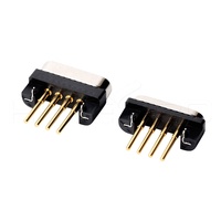 Cable usb personalizado conector magnético pogo recto de 4 pines