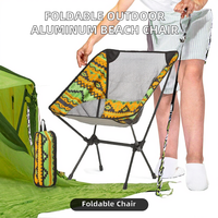 Chaise de camping pliante en aluminium ultra-légère, chaise de plage portable en tissu Oxford avec dossier, mobilier d'extérieur pliable moderne