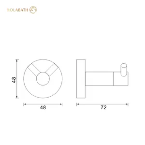 ווים קיר עבור בגדים 304 נירוסטה מגבת מפתחות hanger קיר הר אחסון וו