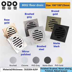 Drain de plancher en acier inoxydable 304 de l'usine OEM Drain de douche de salle de bain avec sortie <span class=keywords><strong>horizontale</strong></span> <span class=keywords><strong>ou</strong></span> adaptateur de bride <span class=keywords><strong>verticale</strong></span> - Product Image 2