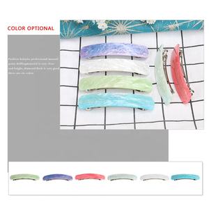 Barrettes à <span class=keywords><strong>cheveux</strong></span> personnalisées 10.5cm, Clips rectangulaires en acrylique, Barrettes de grande taille pour <span class=keywords><strong>cheveux</strong></span> épais - Product Image 4