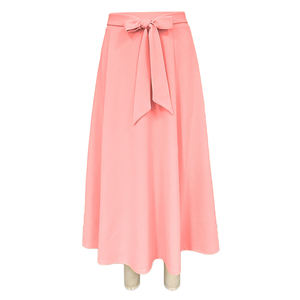 Новые модные однотонные длинные женские юбки с бантом и большим подолом длинные летние плиссированные юбки для женщин - Product Image 4