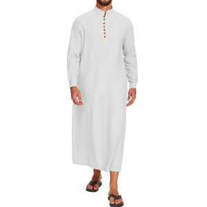 Nueva llegada en todos los colores y tallas personalizadas: Cómodas túnicas islámicas para hombre, ligeras, estilo vintage, informales y transpirables. - Product Image 1