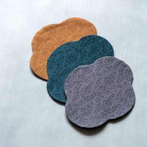 Chinese Style Begonia <b>Tea</b> <b>Tray</b> Mat Round Waterproof Non Woven Fabric Small Size For <b>Tea</b> Ceremony - Product Image 4