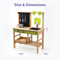 Ensemble de cuisine en bois pour enfants, jeu de rôle, cuisine de boue, jouets éducatifs Montessori, maison de jeu, apprentissage de la cuisine, cadeau pour enfants