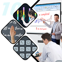 Tableau blanc interactif intelligent, écran LCD, écran tactile, panneau d'affichage numérique, tableau intelligent pour l'enseignement en classe et l'éducation
