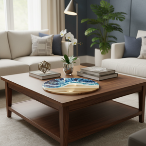 Luxury Modern Handmade Acacia Wood Resin Dining Table Waterproof Coffee Table Living Room Wedding Anniversary Sympathy Diwali - Product Image 3