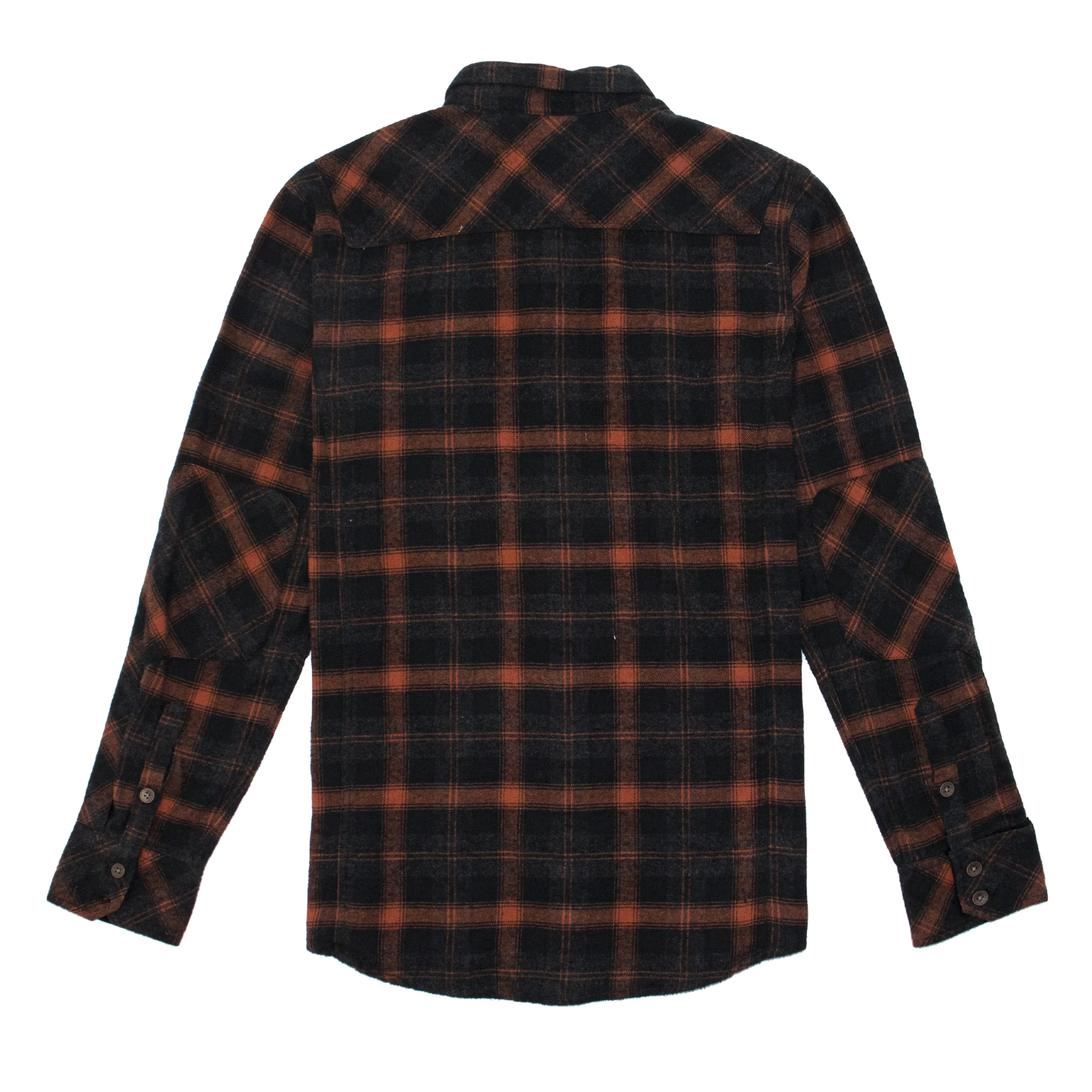 Good Quality Customized Cotton Button Up Plaid Brushed Flannel Shirt