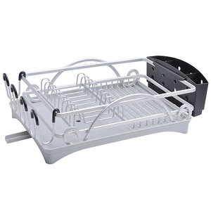 Estante para <span class=keywords><strong>platos</strong></span> individual, soporte para drenaje, <span class=keywords><strong>escurridor</strong></span> <span class=keywords><strong>de</strong></span> secado, soporte <span class=keywords><strong>de</strong></span> aluminio, organizador para almacenamiento <span class=keywords><strong>de</strong></span> cocina - Product Image 2