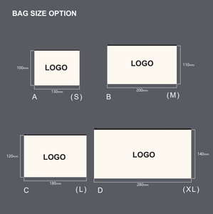 Nuevos productos Útiles Bolsas de maquillaje de lona ecológica de moda Cremallera de algodón liso Bolsa de cosméticos personalizada con logotipo personalizado - Product Image 5